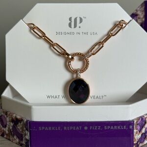 Bomb Party February 2026 Necklace “Held By Fire” Brand New!